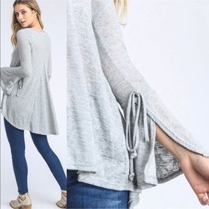 Drama back grey blouse